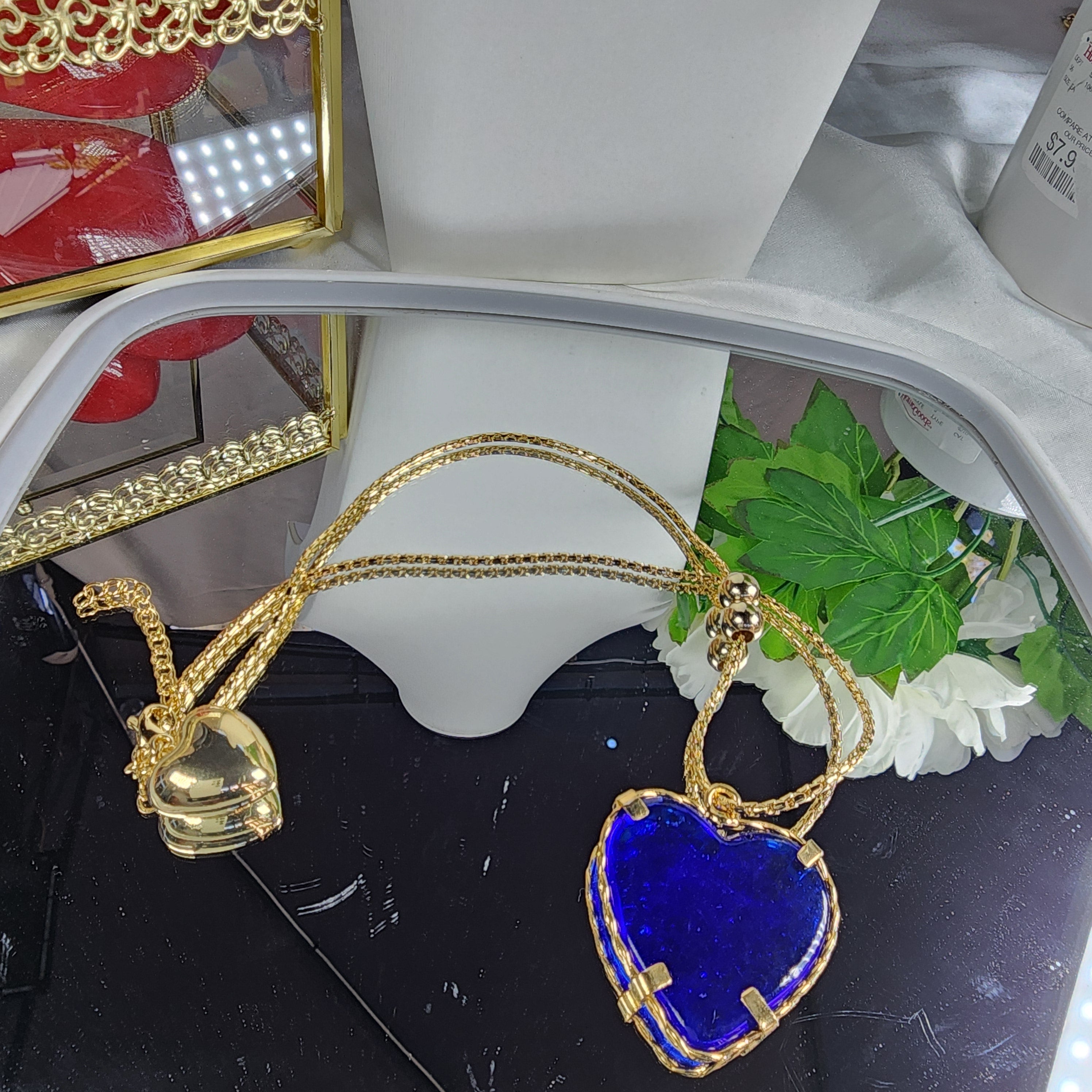 💮Enameled Heart Pendant Necklace📿