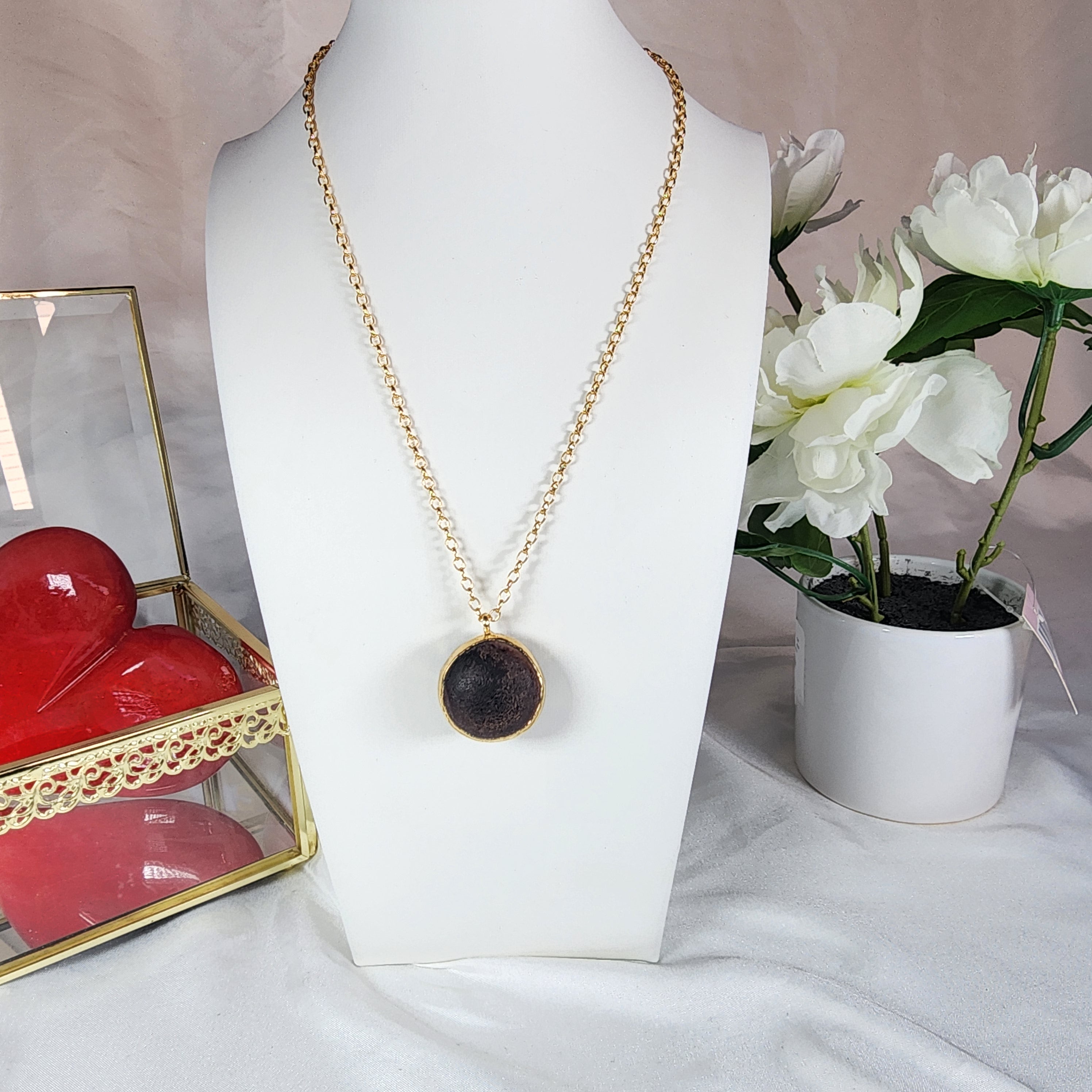 💮Bull's-eye necklace📿
