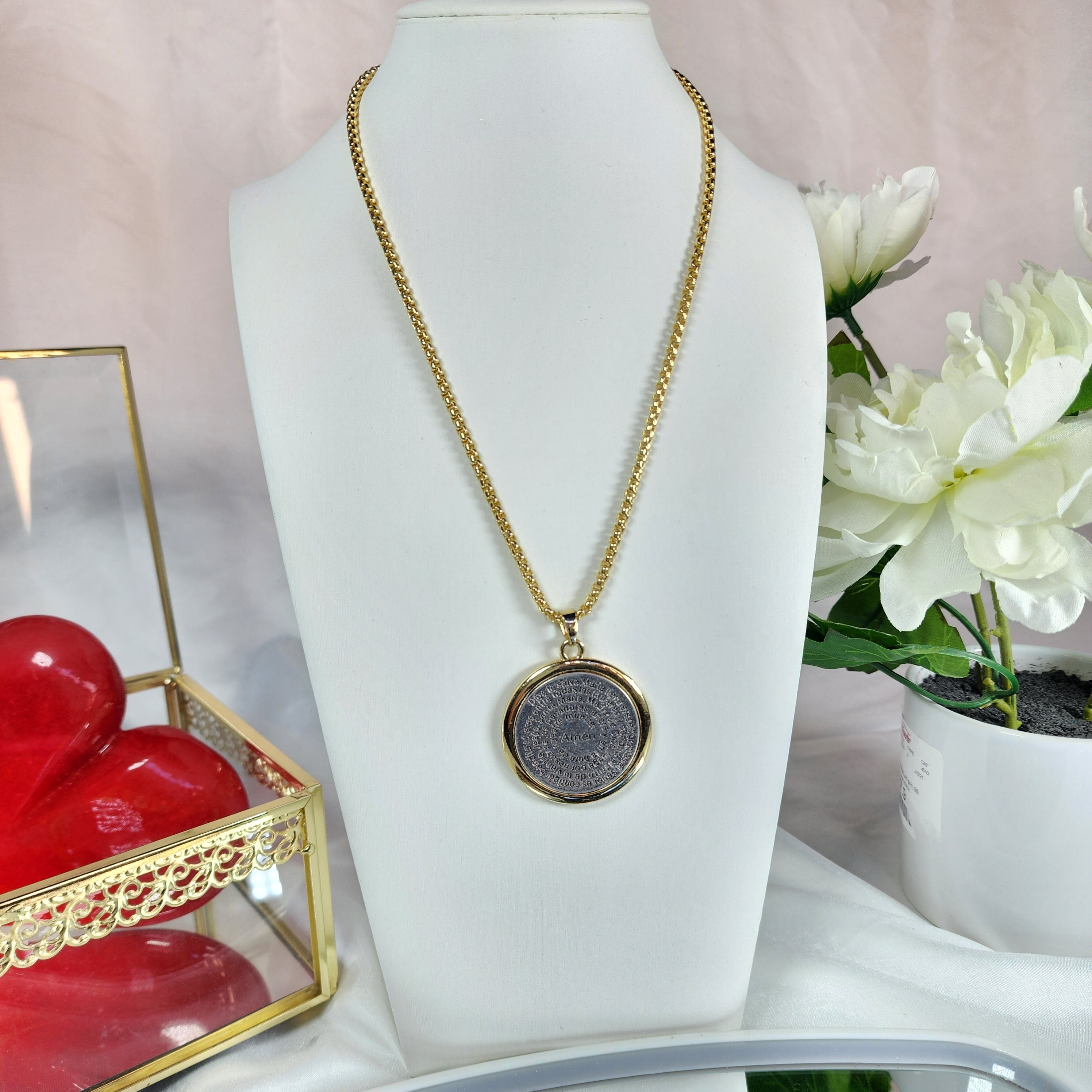 💮Protection Medallion Prayer Hail Mary (Spanish)📿