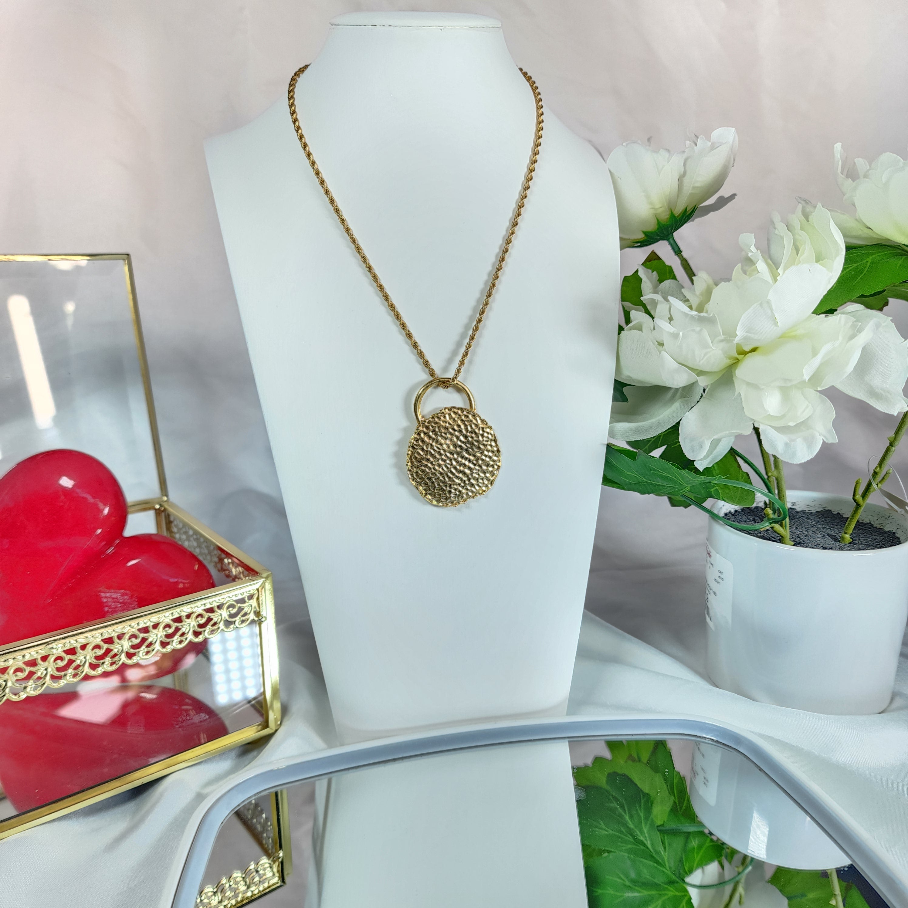 💮Abstract gold-plated medal.📿
