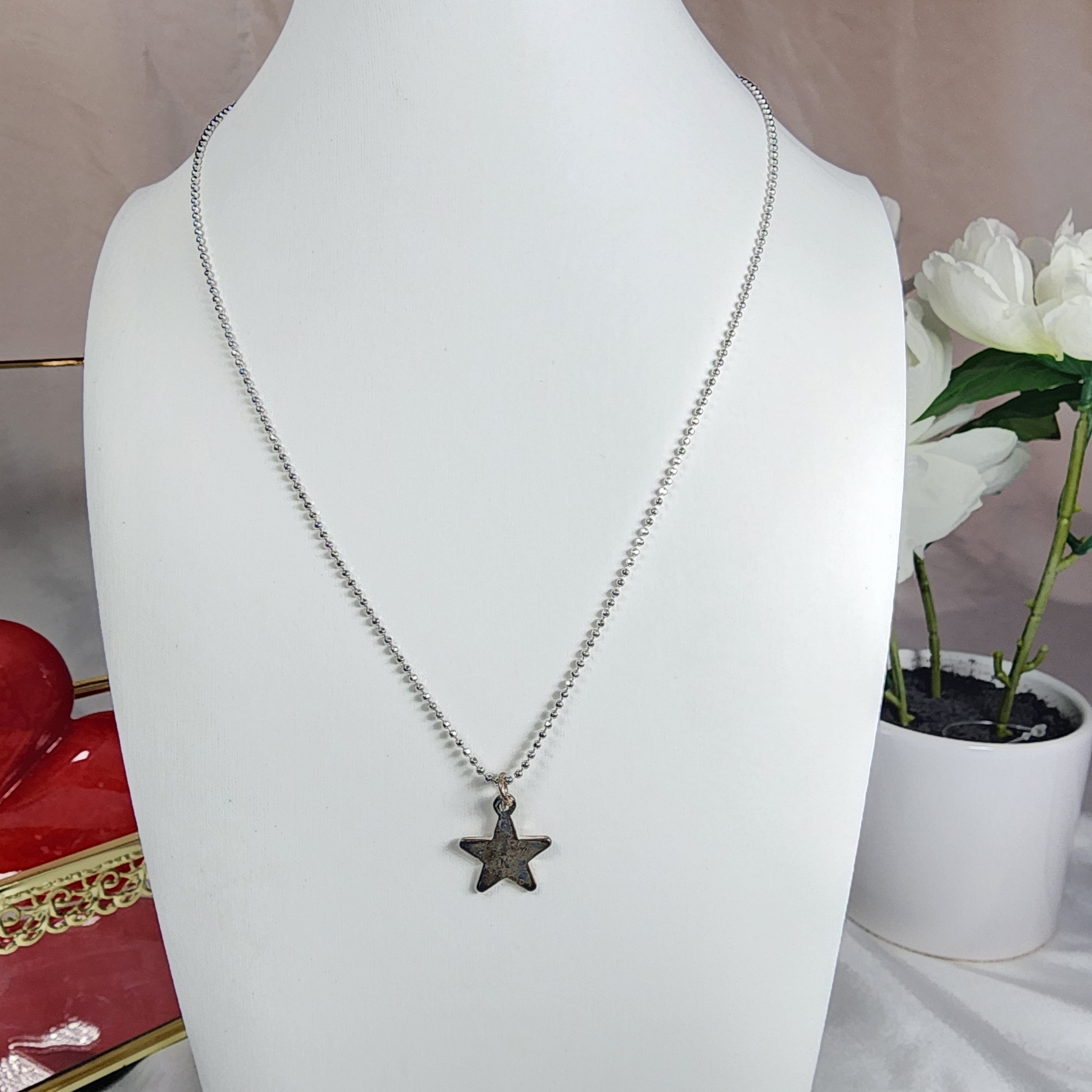 💮Clavicle necklace with star pendant.📿