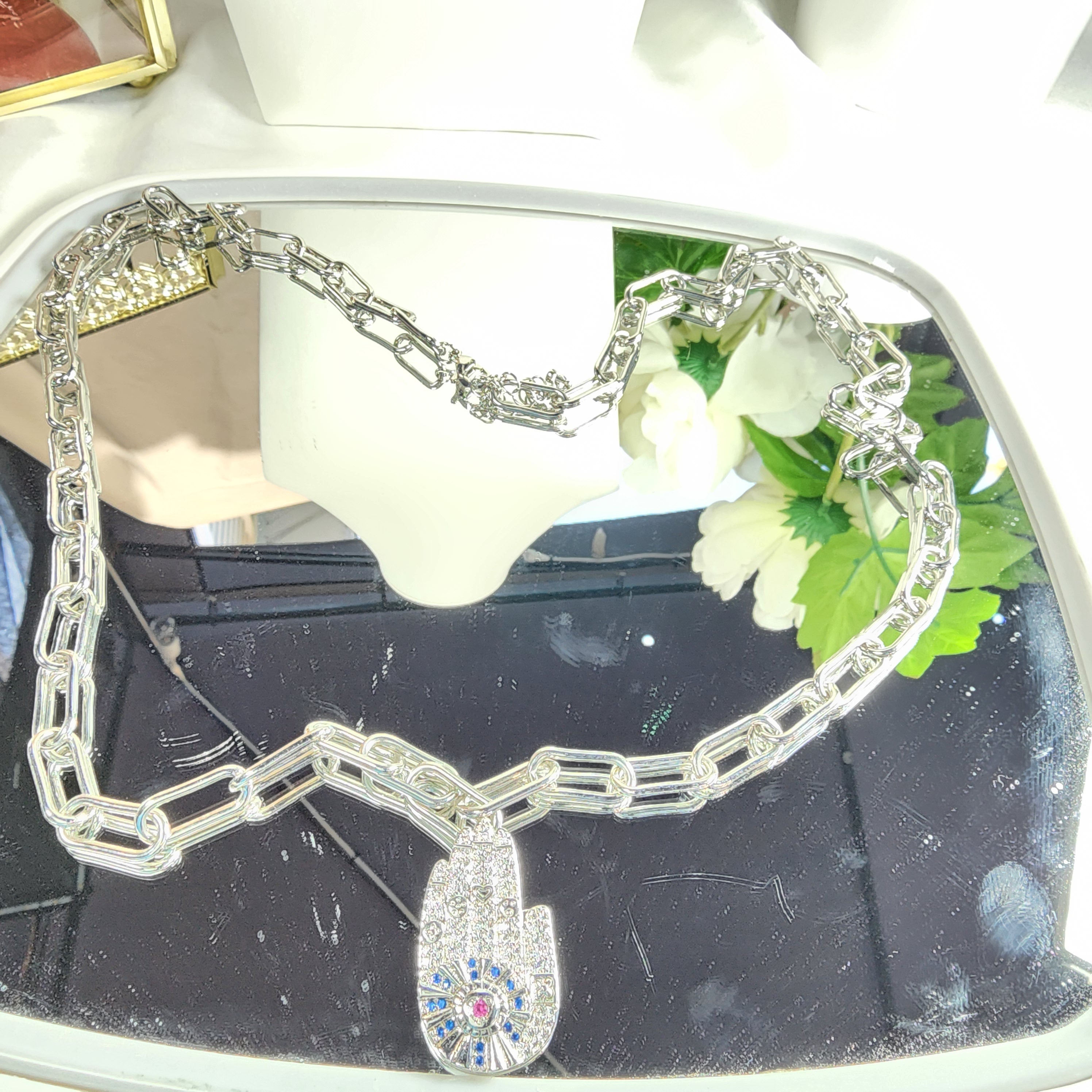 💮Fatima Hand Protection Pendant Necklace.📿