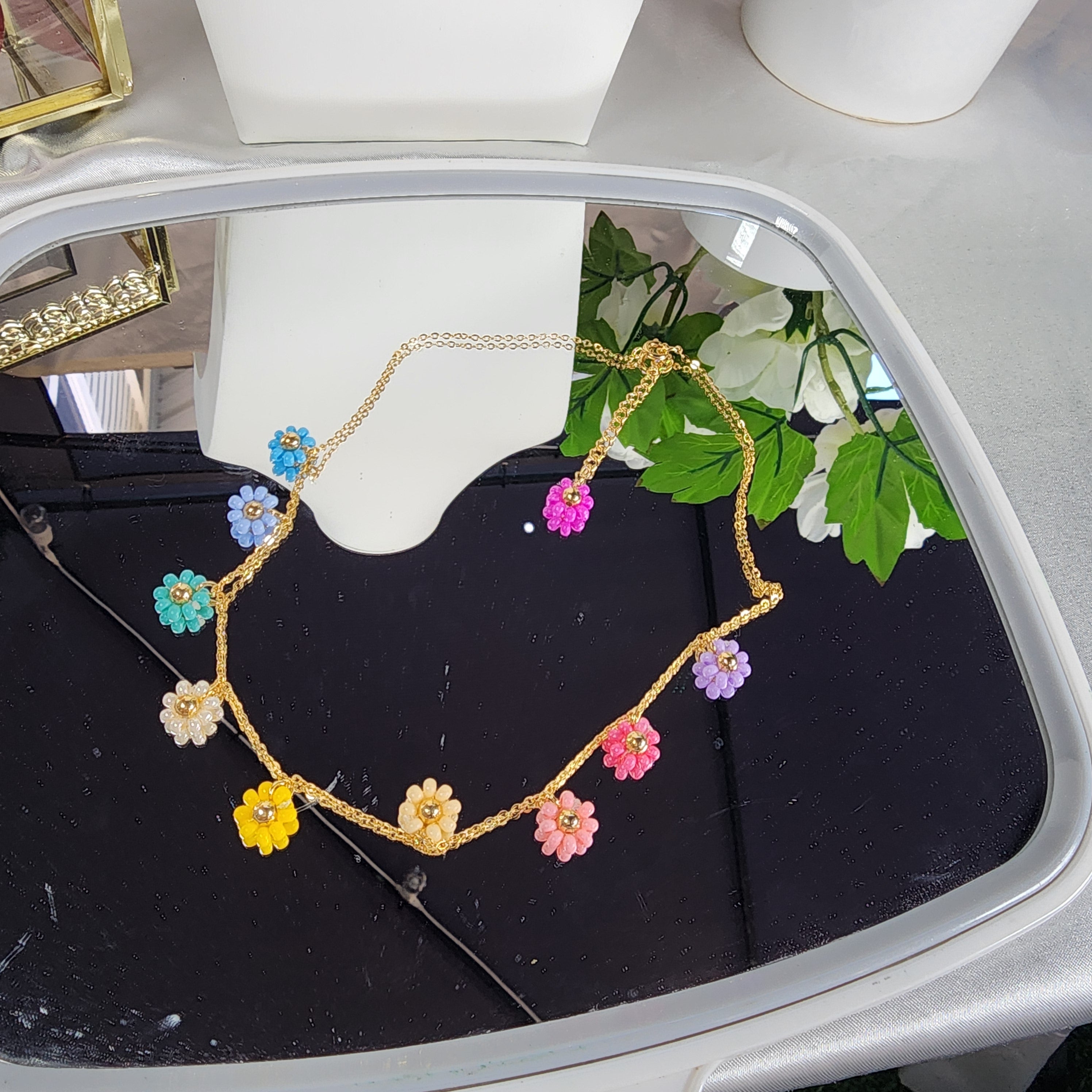💮Baby Flower Choker Necklace.📿