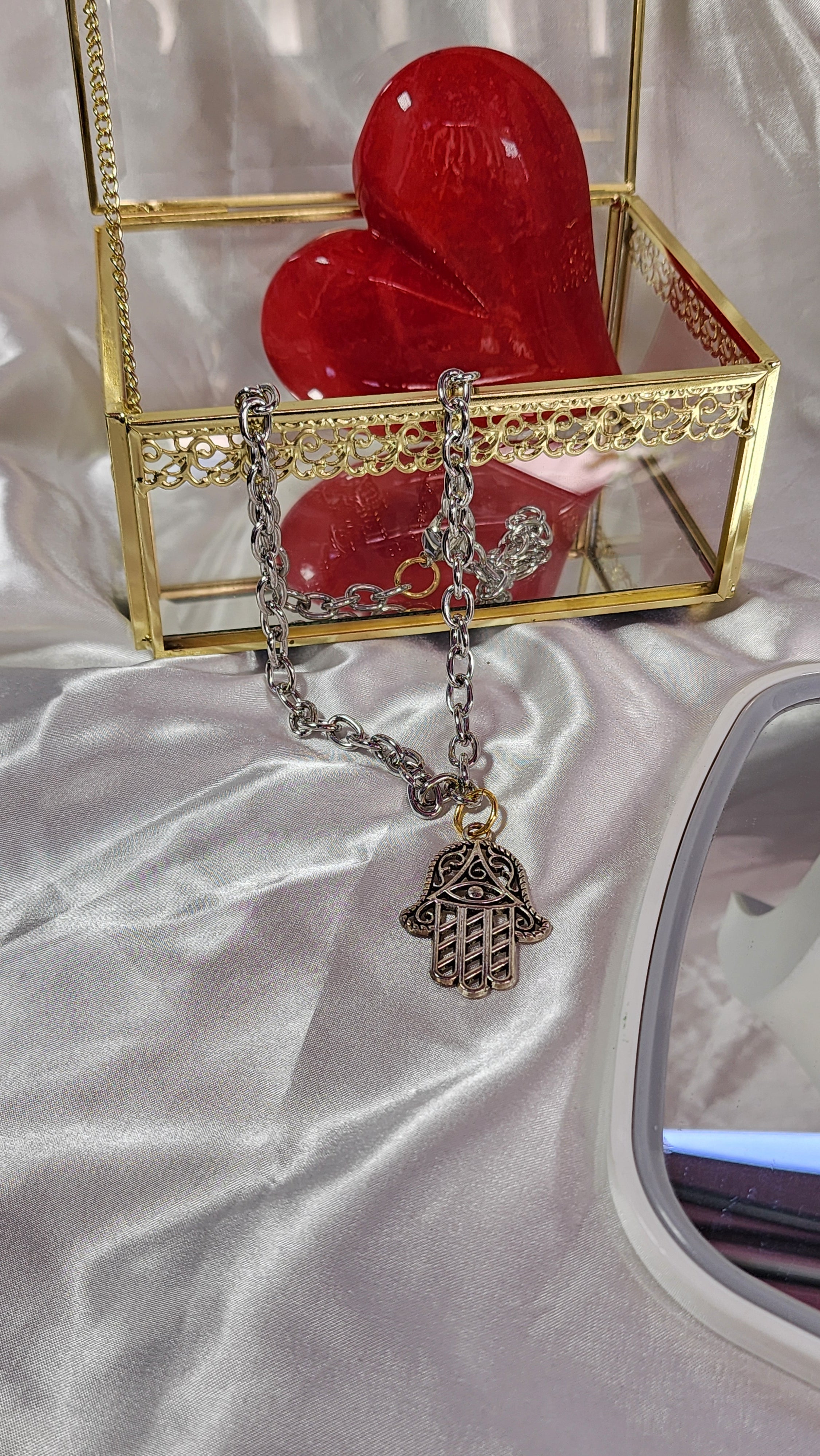 💮Hamsa Choker Necklace.📿