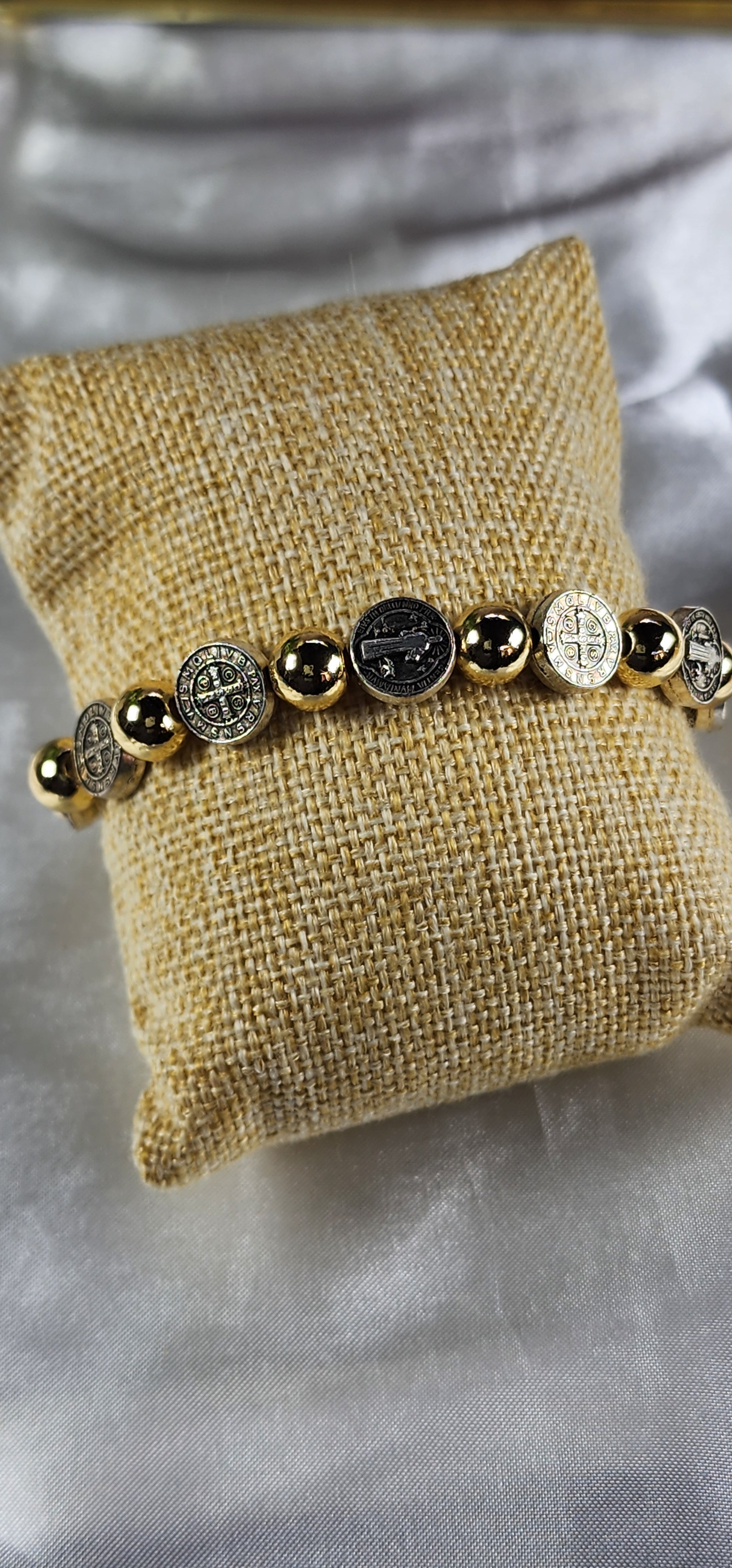 💮Elastic Saint Benedict medal bracelets. Catholic.📿