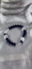 💮Elastic bracelets with round beads of blue onyx and natural white quartz.📿