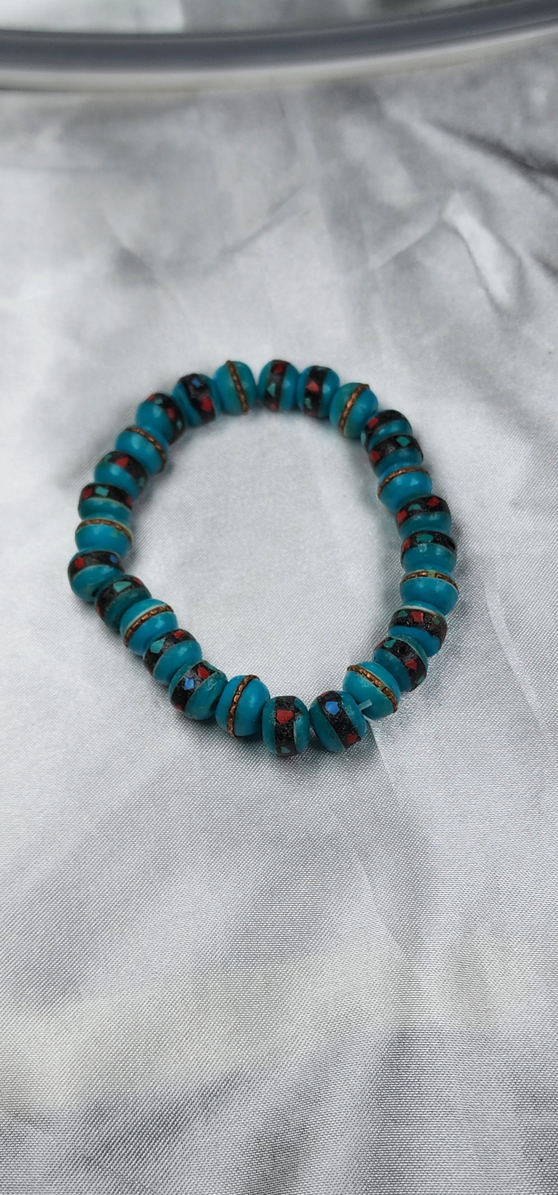 💮Colorful Nepalese healing bead bracelets.📿