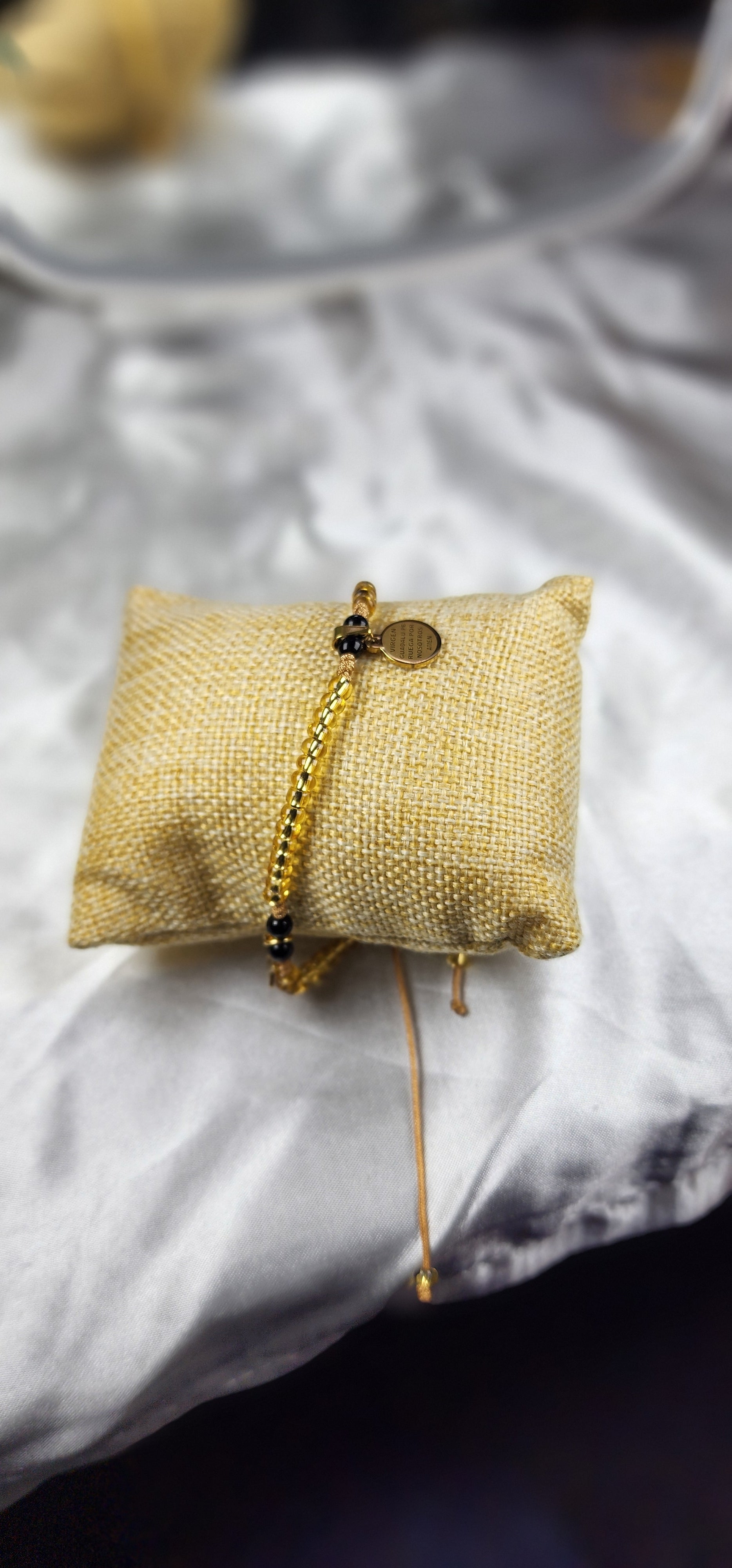 💮Religious prayer anklet to Our Lady of Guadalupe.📿