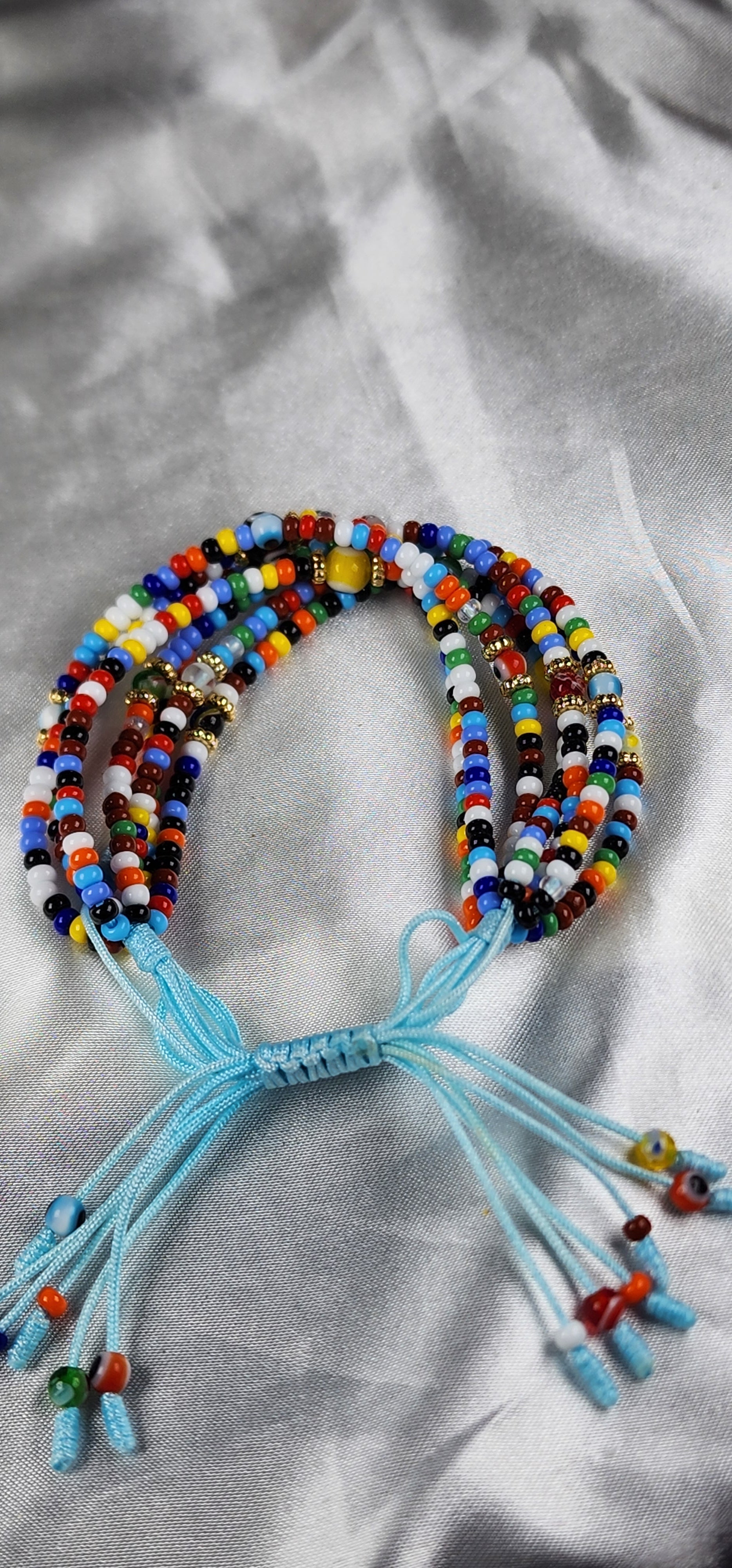 💮Multicolor rainbow bead bracelets.📿