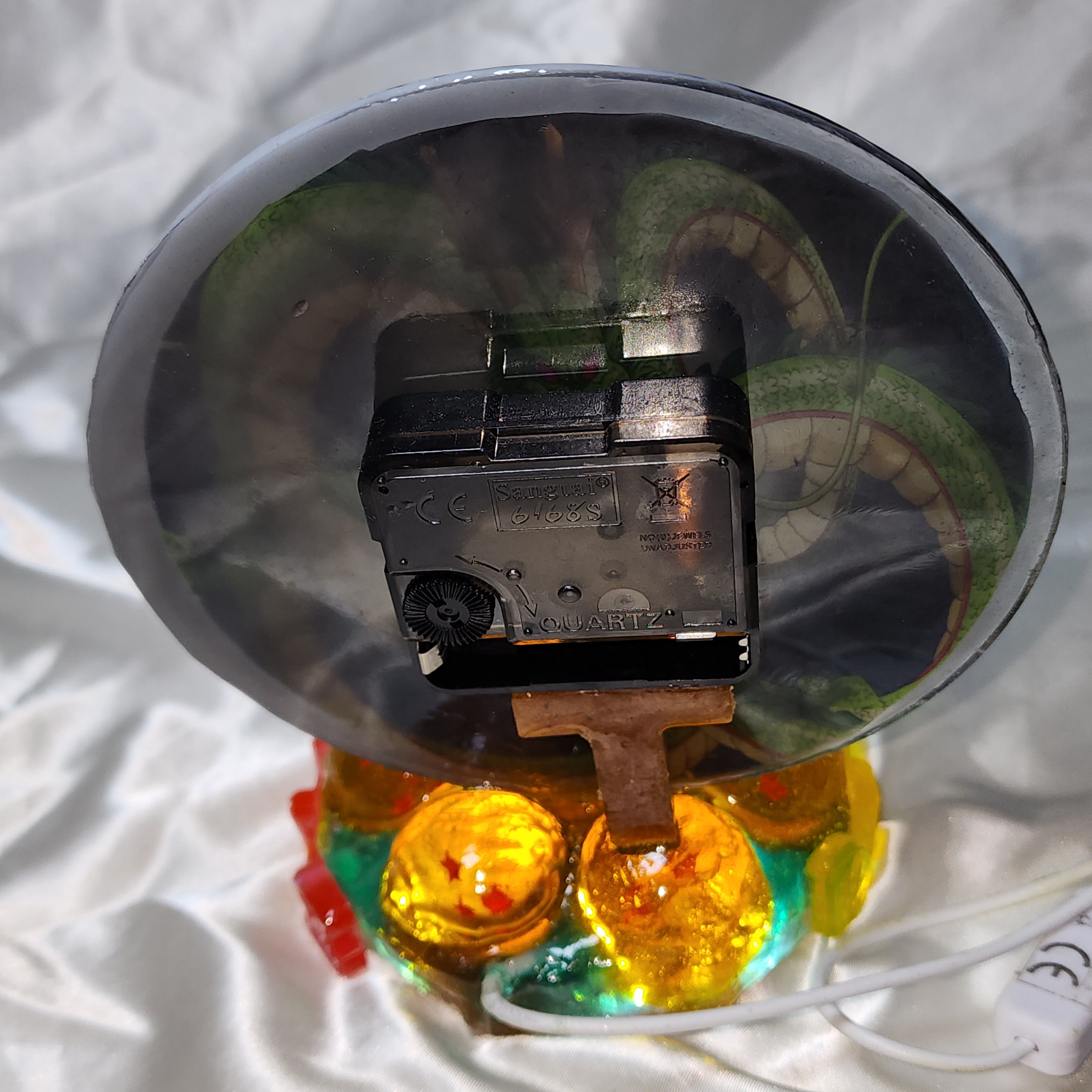 🐍Shen Long Dragon Ball resin clock-lamp with its spheres.🕐⭐