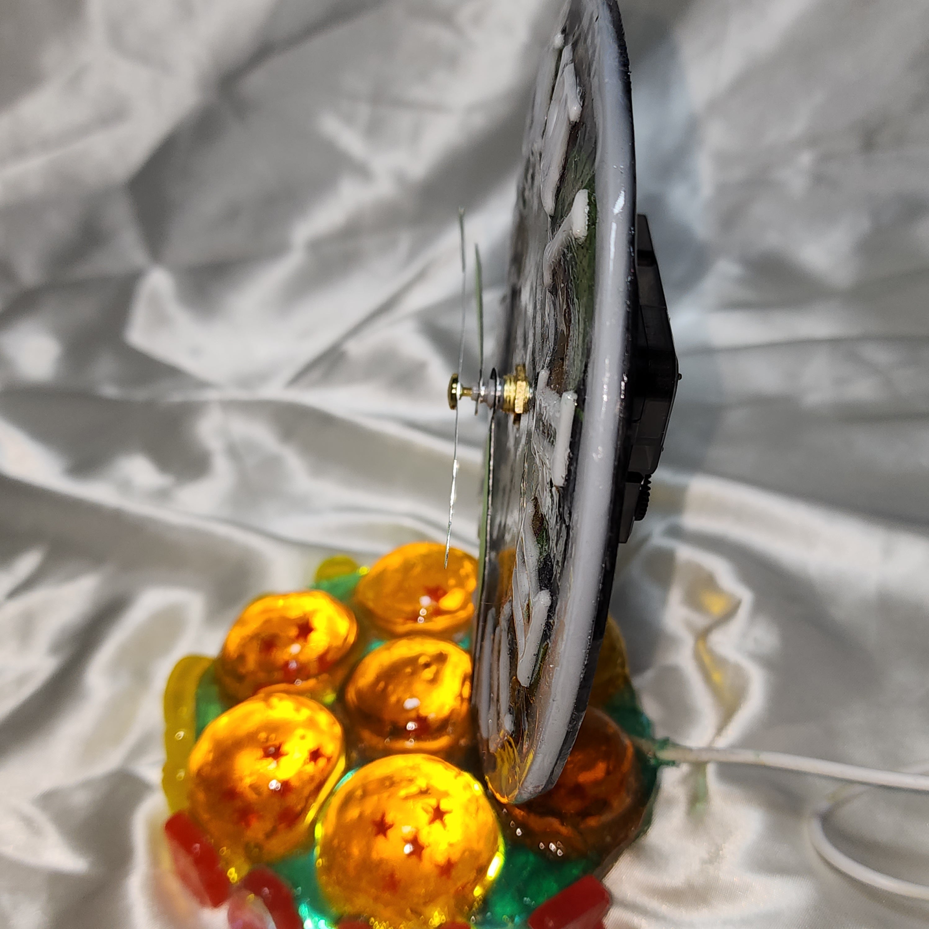 🐍Shen Long Dragon Ball resin clock-lamp with its spheres.🕐⭐